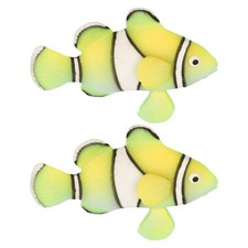 2 Pcs Floating Fish Tank Decorations Artificial Ornament Aquarium Lifelike