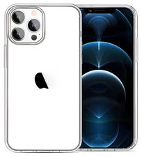 Clear Case Compatible with iPhone 12 Pro, Transparent Soft Shockproof Slim 