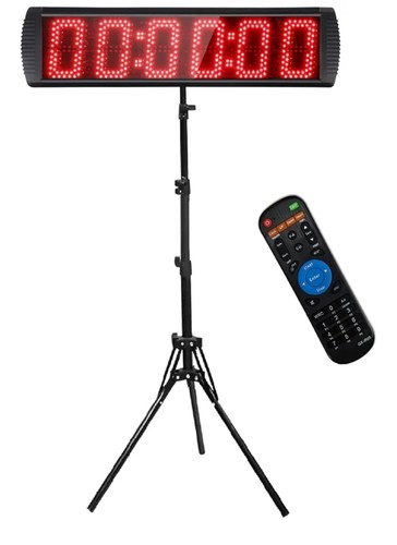 Race Clock w/Tripod for Running Events, Portable 5'' High 6 Digits LED FREE SHIP - Picture 4 of 6