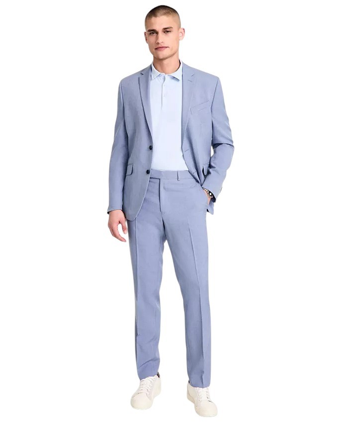 slim fit dress slacks Kenneth Cole Reaction Men's Slim Fit Solid Performance Dress Pant main image 1