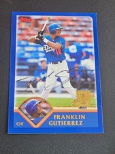 2003Topps FRANKLIN GUTIERREZ Dodgers In-Person Signed Autographed AUTO
