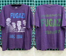 Fugazi 1995 Tour 2 Side Purple Short sleeve Unisex T shirt Remake S-5XL