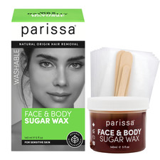 Parissa Microwavable Sugar Wax Kit For Face Body Organic Hair Removal Wax For
