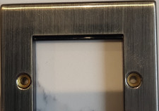 Knightsbridge Antique Brass 2G Modular Face Plate