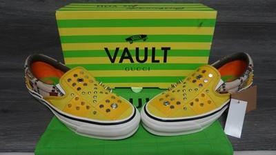 Gucci x Vans Vault OG Classic Checkered Studded Slip-On Sneakers
