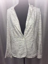 PHILOSOPHY Womens Corp Core Business Core Cottage Core White Blazer Jacket SZ M