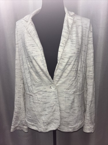 PHILOSOPHY Womens Corp Core Business Core Cottage Core White Blazer Jacket SZ M