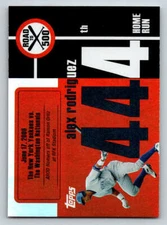 2007 Topps Alex Rodriguez Road to 500 #ARHR444 Alex Rodriguez (ref 185198)