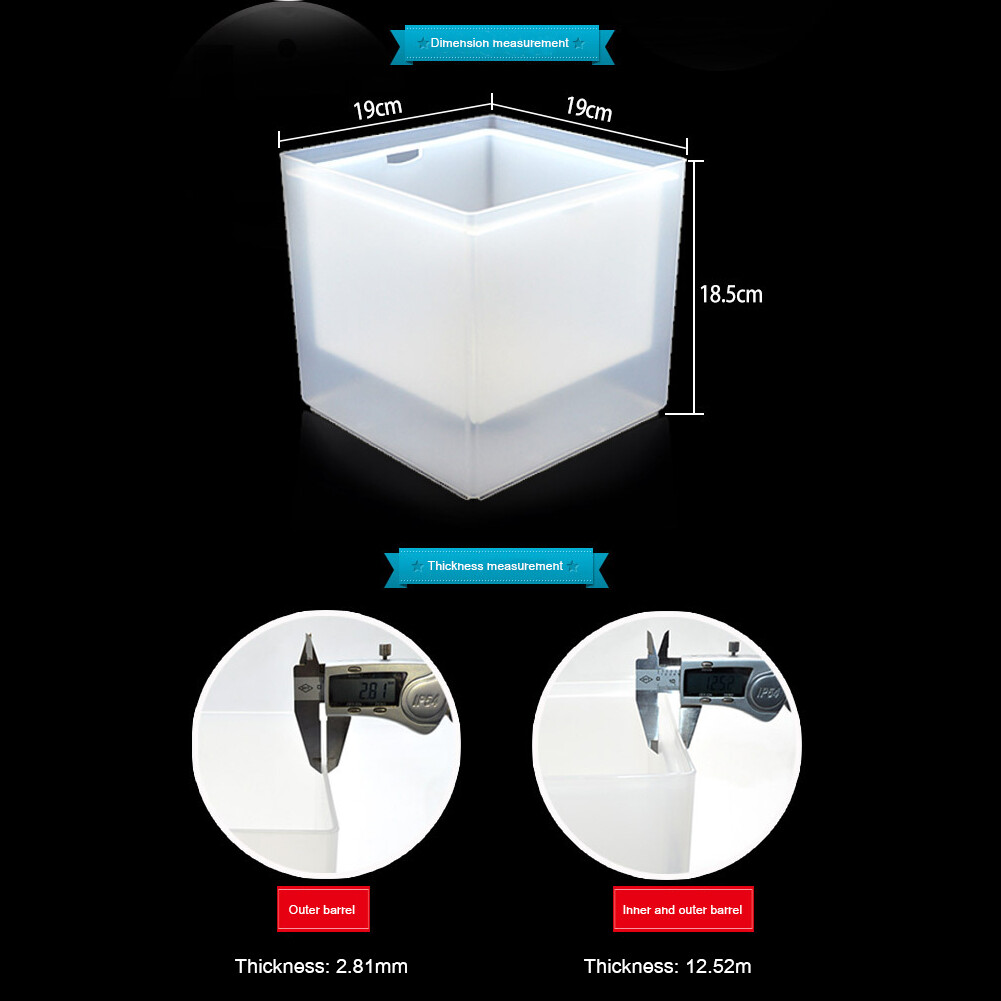 Luminous Portable Champagne Wine Bucket DoubleLayer Beer Barrel Bar