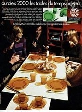 Advertising 0223 1971 Duralex 2000 Saint-Gobain tableware Verm