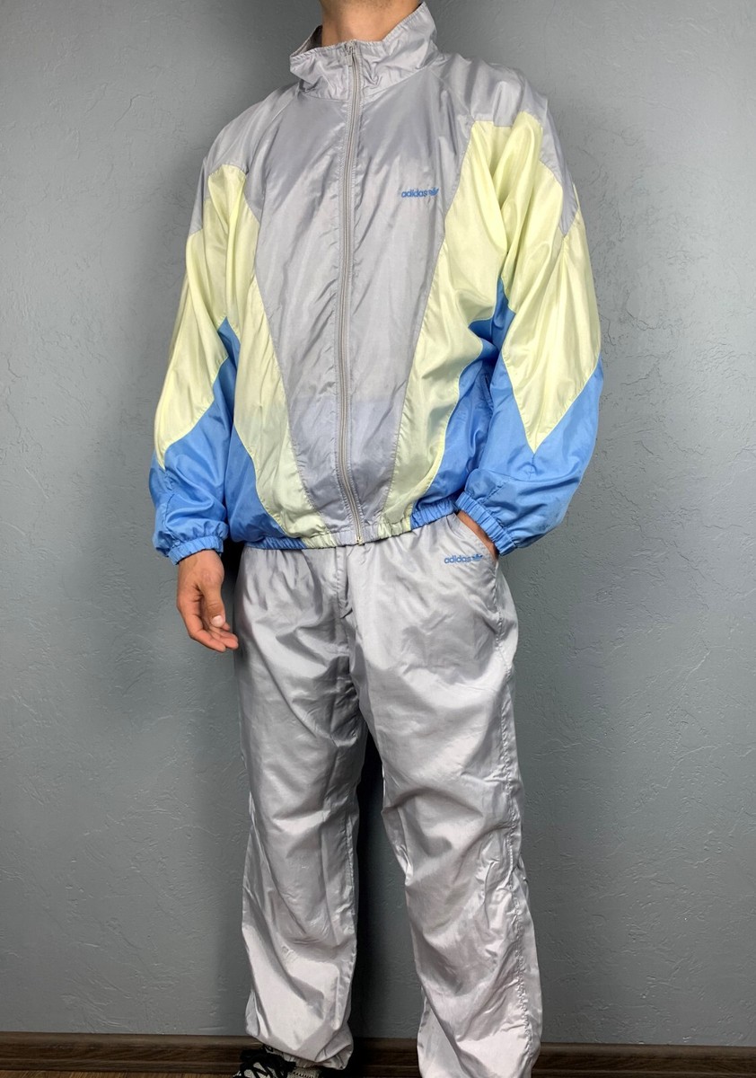 Adidas 90s Vintage Mens Track Suit Jacket & Pants Size XXL | eBay