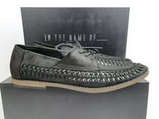 ITNO Bondi "Black Oil Canvas" Loafer Dress US12 shoe authentic men classic