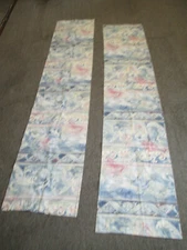 Lot of 2 Vintage Valance, 86" x 18" Each See Description