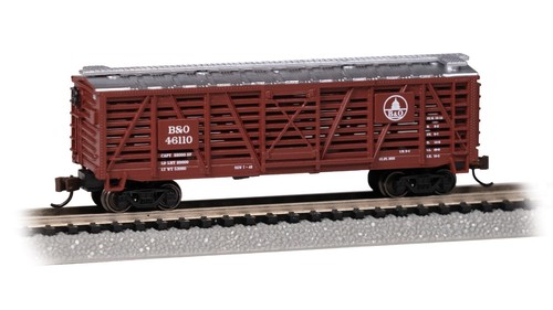 Bachmann N 71563 Baltimore & Ohio B&O 40' Stock Car Ganado Ganadería Coche de Carga | Condition: New