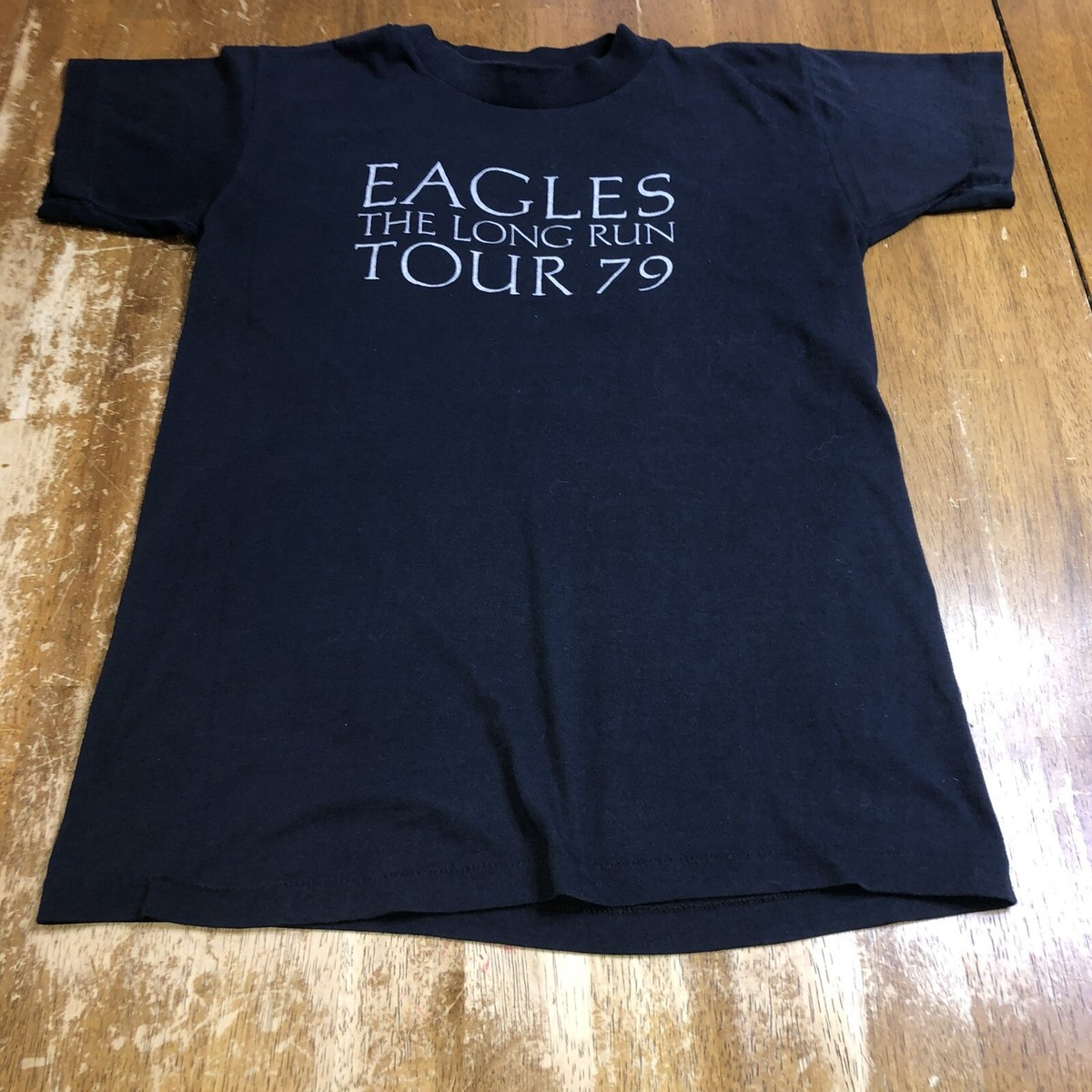 Vintage Eagles 1979 The Long Run Tour Shirt Black Size M/S