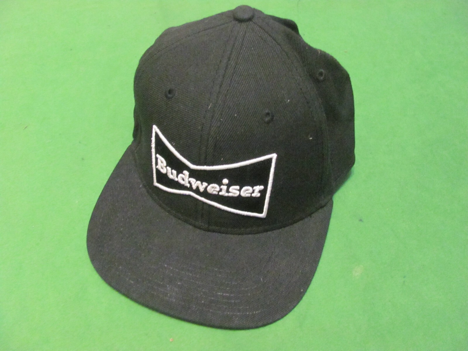 Budweiser Adjustable Snap Back Black Baseball Hat… - image 1