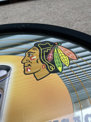 Miller Lite Time Chicag Bears Bulls Sox Hawks Bar Sign Mirror Mancave Beer Vtg - Picture 10 of 21