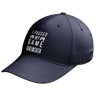 I Paused My Game To Be Here Cap Gaming Geburtstag Junge Gamer Video Computerspiele