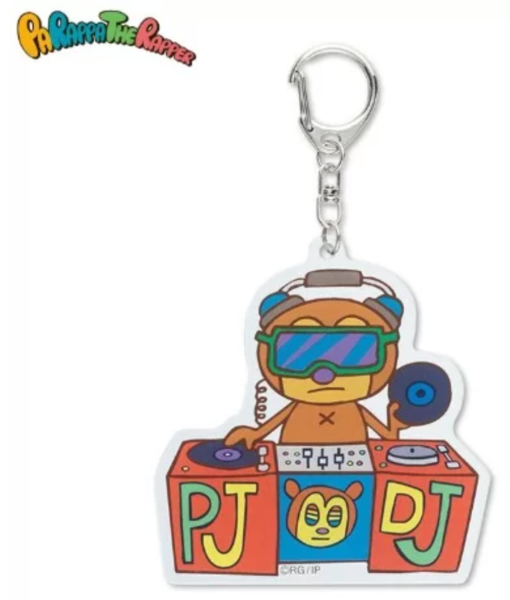 Parappa The Rapper DJ PJ Berri Acrylic Keychain 2024 Game Rodney
