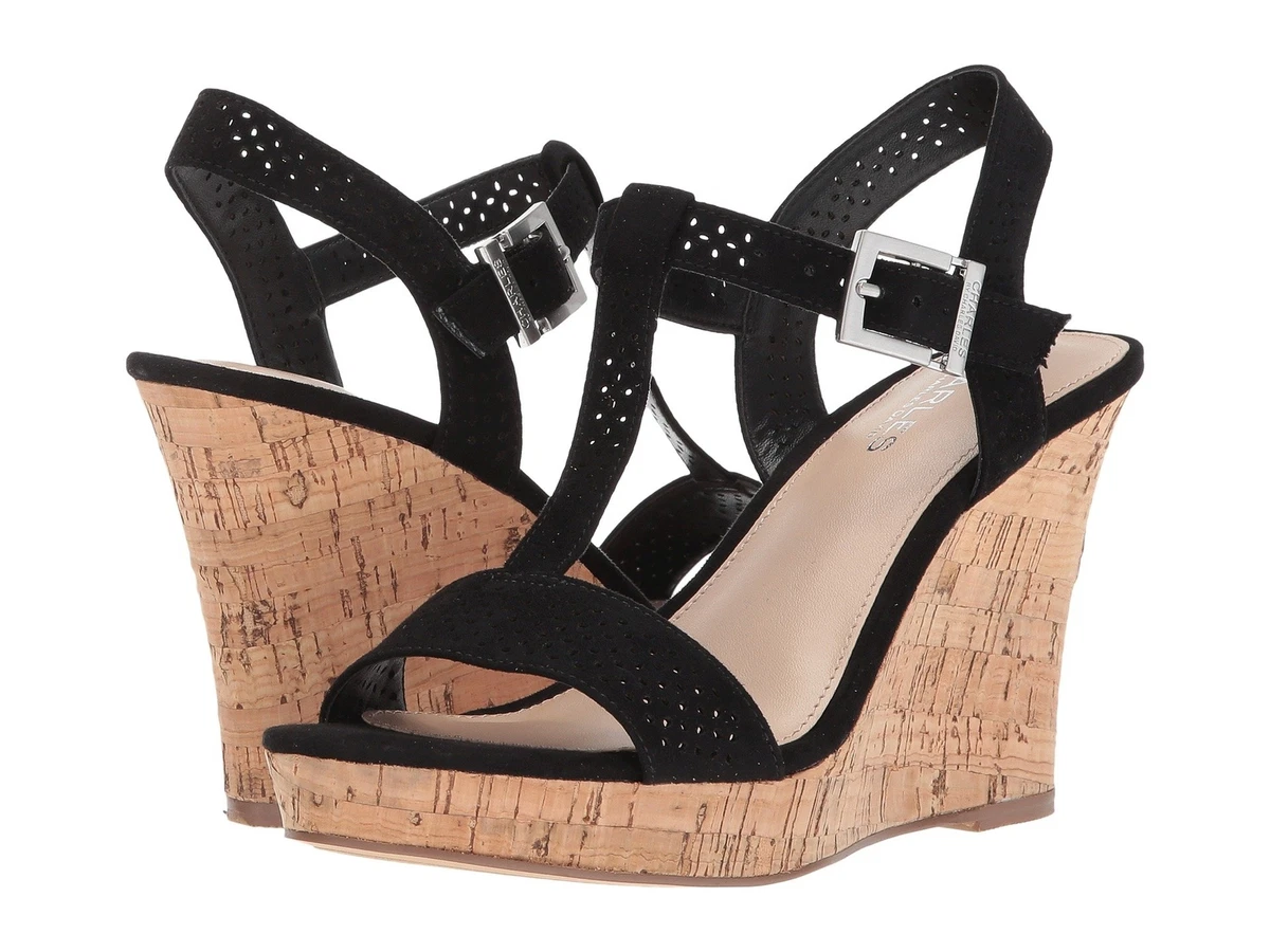 Charles by charles david leslie hotsell wedge sandal