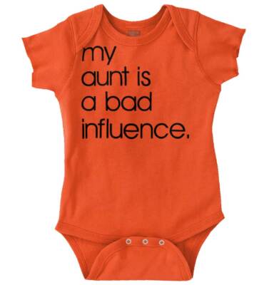 Newborn Baby Romper From Auntie - Unisex "Nephew Niece" Shower Gift, 100% Cotton