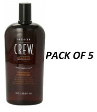 American Crew Firm Hold Styling Gel 33.8oz - Pack of 5