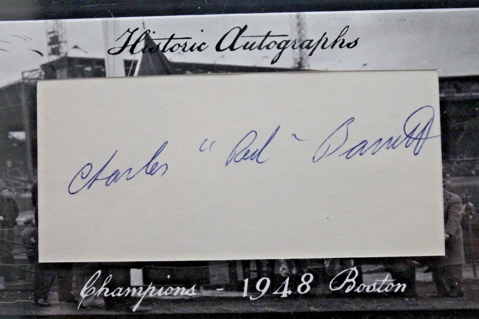 Red Barrett (d.1990) 1948 Boston Braves WS Signed Historic Autograph PSA - Image 3 of 4