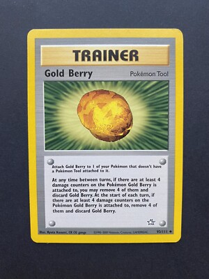 gold berry pokemon card Pokemon Neo Genesis Trainer main image 1