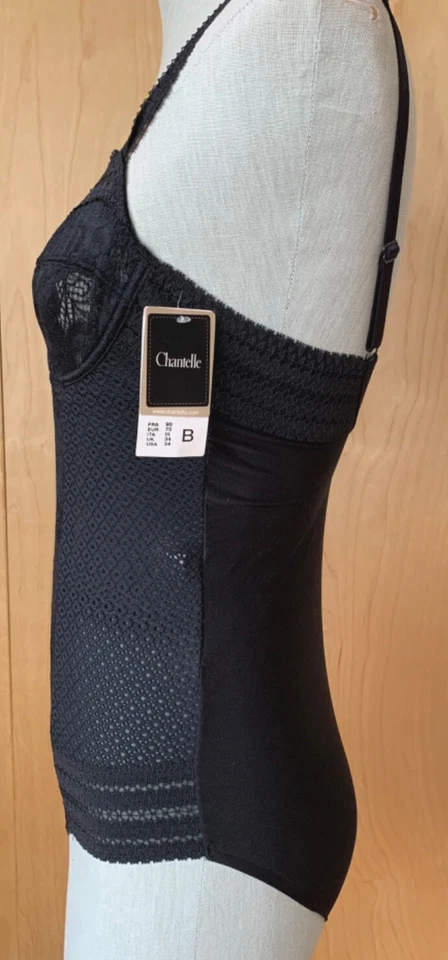 Nuevo con etiquetas Chantelle body de encaje con aros estilo 1437-11 negro talla 34B Foto 2 de 4