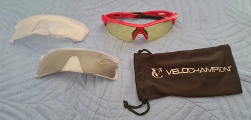 Occhiali Ciclismo Bici Mtb Running Corsa Pesca Kite Surf Softair VELOCHAMPION - Foto 5 di 5