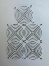 5Pcs/Lot 90mm Chrome Finished Fan Grill Guard Metal Steel Wire Zinc Plated