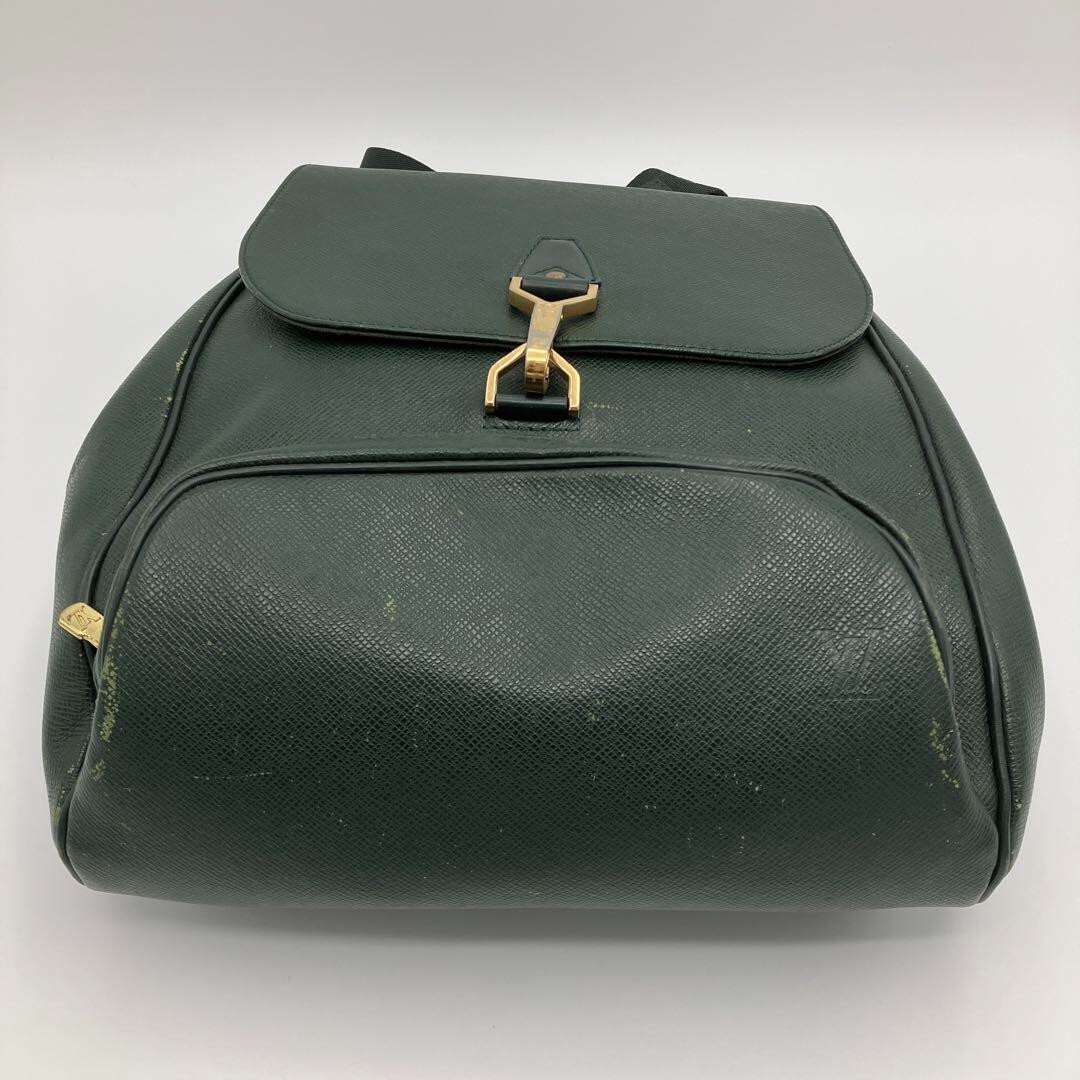 LOUIS VUITTON Taiga Cassiar Backpack Dark Green M30174 Used