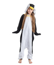 Snugga Me Niños PINGÜINO Suave Polar Pijama Disfraz 1 pieza TALLAS: Pequeño y Grande