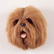*(1) BROWN LHASA APSO DOG MAGNET! FURLIKE MAG...