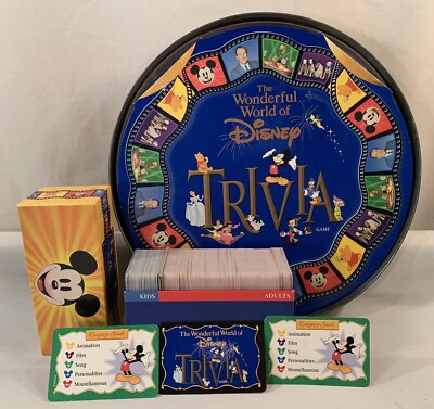 Vintage 1997 The Wonderful World Of Disney Trivia Trivial Pursuit