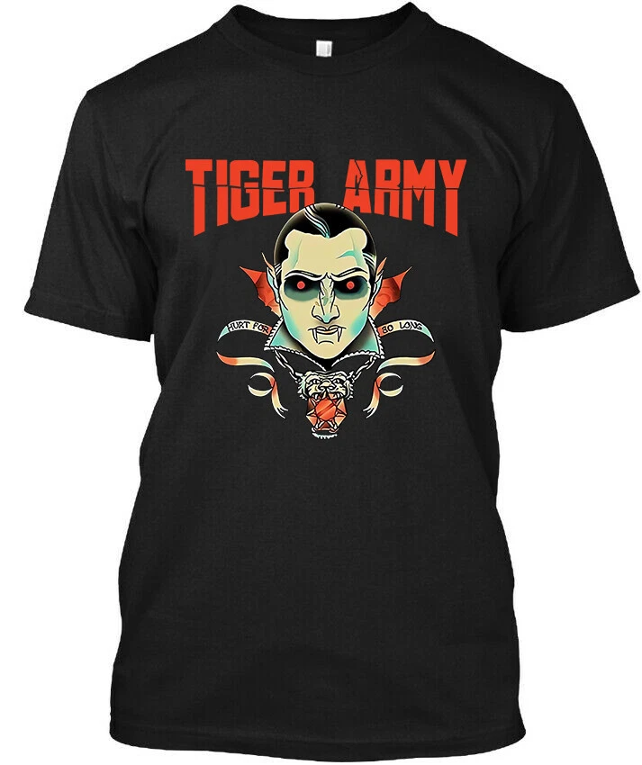 NWT Tiger Army American Punk Rock Band Music Art Vintage Logo T Shirt Size S 3XL
