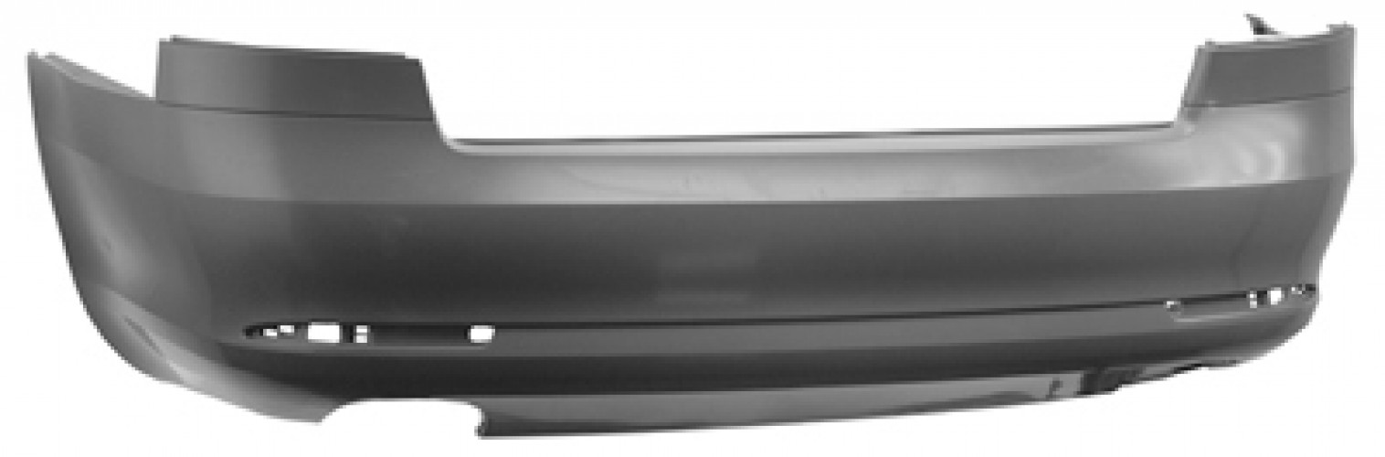 Pare-choc arrière pour Skoda Octavia II Berline 2008-2013 en ABS apprêté noir