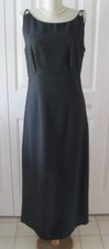 ELEGANT Carole Little Long Black SPAGHETTI STRAP Dress 8