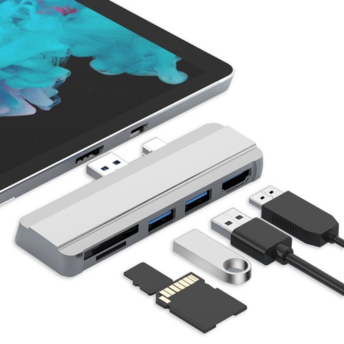 5-in-1 USB3.0 Micro SD SD Hub DP To HDMI Convertor Adaptor For Surface Pro 4/5/6 - Picture 7 of 23