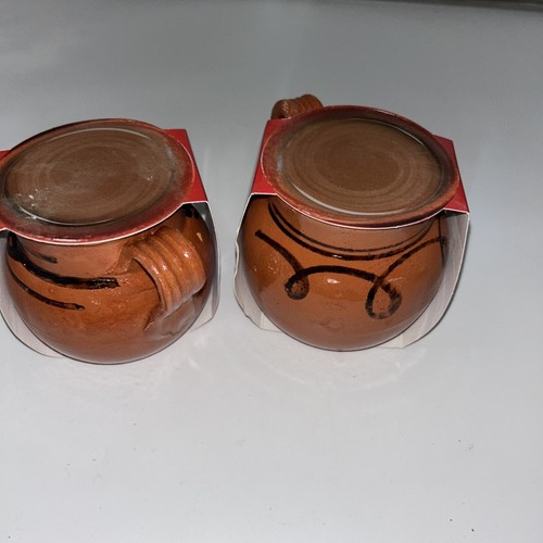 2 Pezzi Jarritos per Caffè, Tazza da Tè Tazza in Argilla Messicana Ceramica - Foto 4 di 8