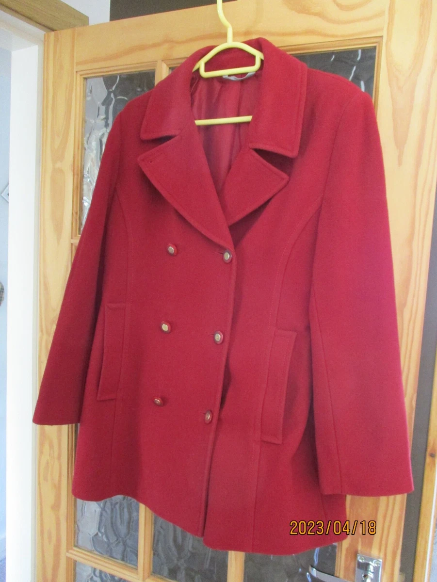 M and s red coat sale