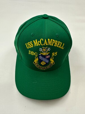 The Corps USS McCambell DDG 85 ETT Green Baseball Cap Hat One Size