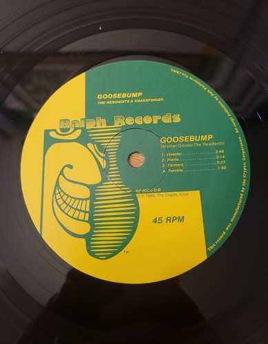 The Residents Diskomo/Goosebump 1980 Ralph Records 45 RPM Punk LP - Foto 4 di 6