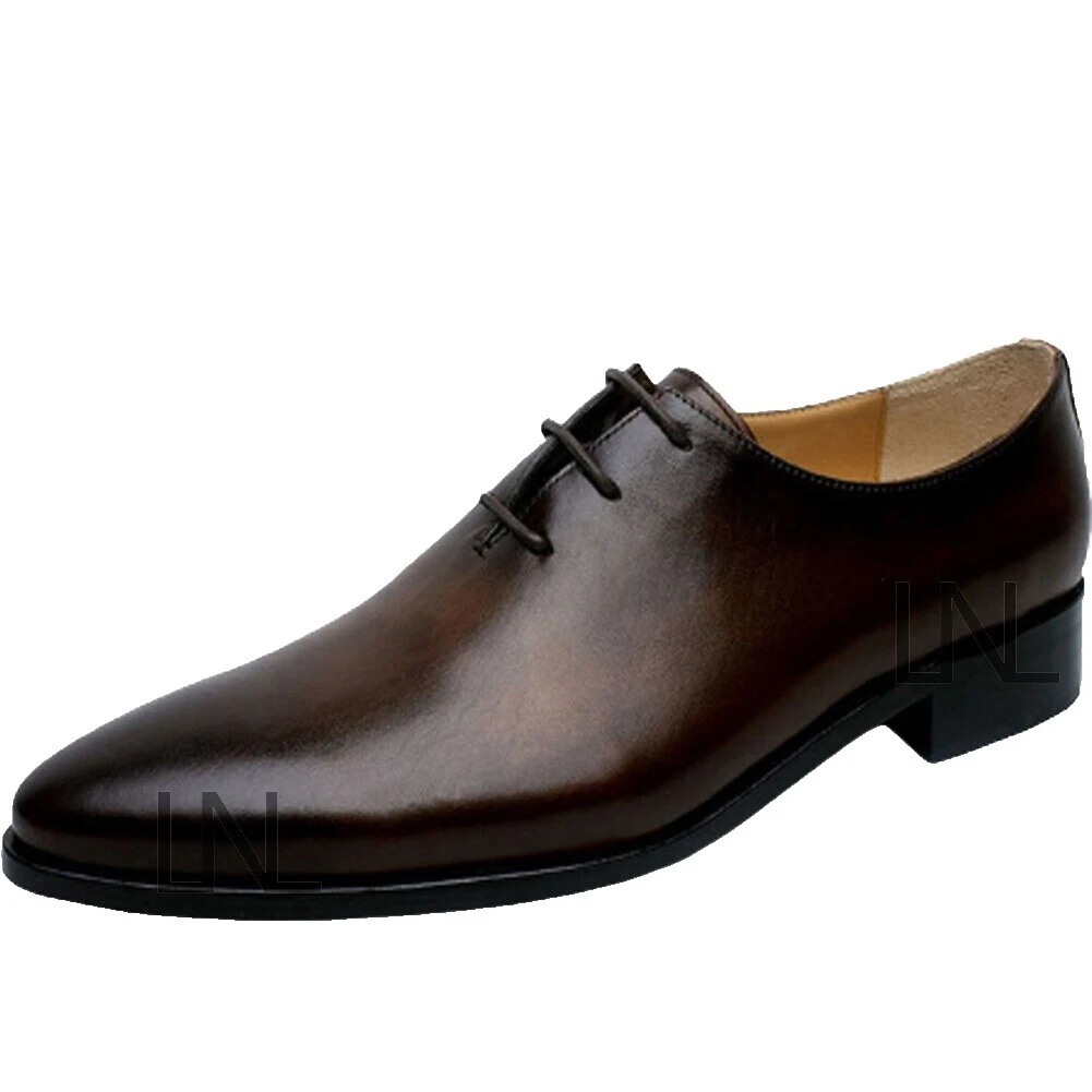 Zapatos de vestir lisos Derby para hombre