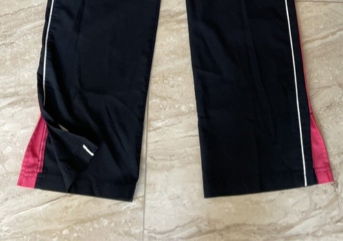 NIKE Workout Pants WOMENS S BLACK PINK WIDE LEG YOGA EXERCISE Workout - Picture 5 of 6