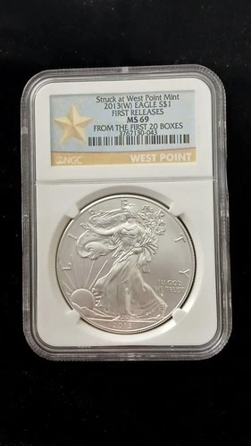 2013 W American silver Eagle Early Releases NGC MS 69 1 oz .999