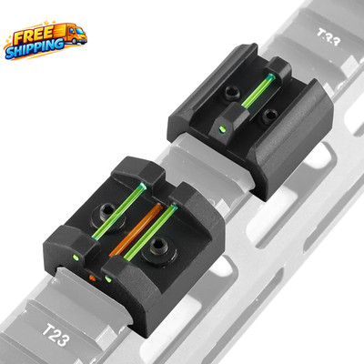 Low Baseline Fiber Optic Sight Front and Rear Sight