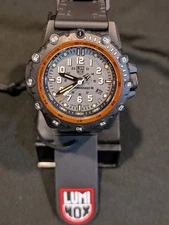 Luminox COMMANDO FROGMAN 3300 CARBONOX Silver Dial Rubber Band Men Watch XS.3301