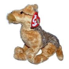 TY "WHISKERS" ~ RETIRED BEANIE BABY ~ 2000 ~ AIREDALE SOFT TOY