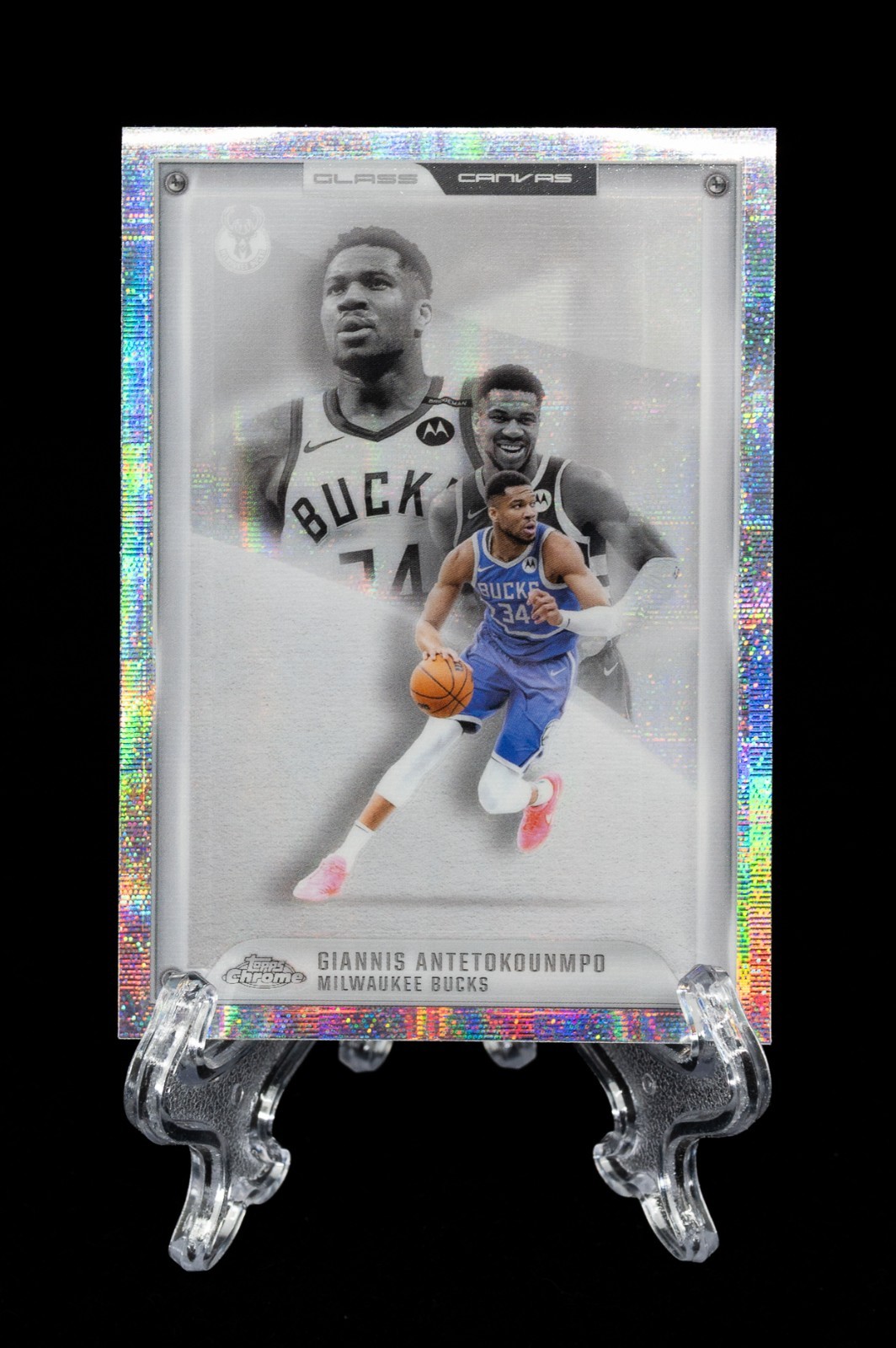 Giannis Antetokounmpo #GC-3 (Basketball Cards 2025 Topps Chrome Glass Canvas) — is it worth grading?